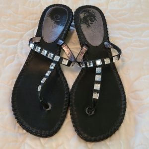 Cole Haan wedge t-strap sandal